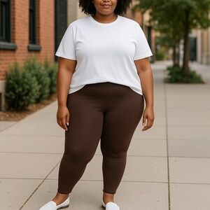 All Worthy Hunter McGrady The Ultimate Faux Leather Legging Size 4X NEW